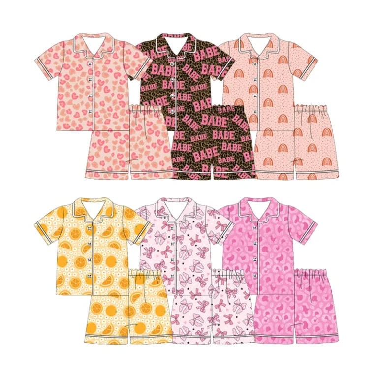 Unique Bluey Characters Bamboo Pajamas Kids Rapid Sample Development Small Batch Collectio