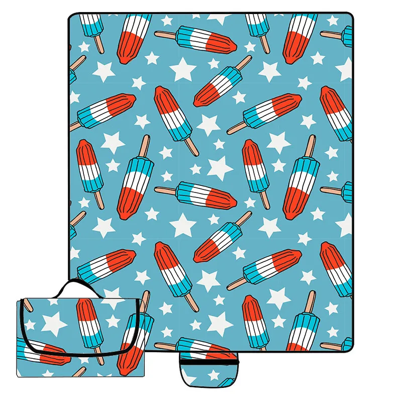 New Arrival Custom Print Oxford Fabric Outdoor Picnic Mat Portable Camping Waterproof Picnic Mat - Image 4