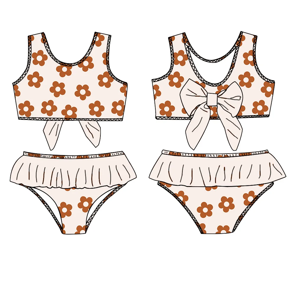 OEM Custom Design Sportswear for Kids Toddlers Cute Summer Casual Style Plus Size Swimwear for Girls Age Group Children Print - Image 3