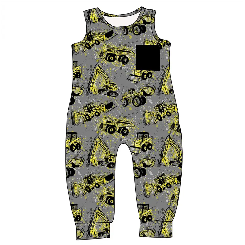 Summer Custom Logo Design Baby Sleeveless Comfortable Rompers Newborn Boys Cool Jumpsuit Toddler Baby Clothes - Image 2