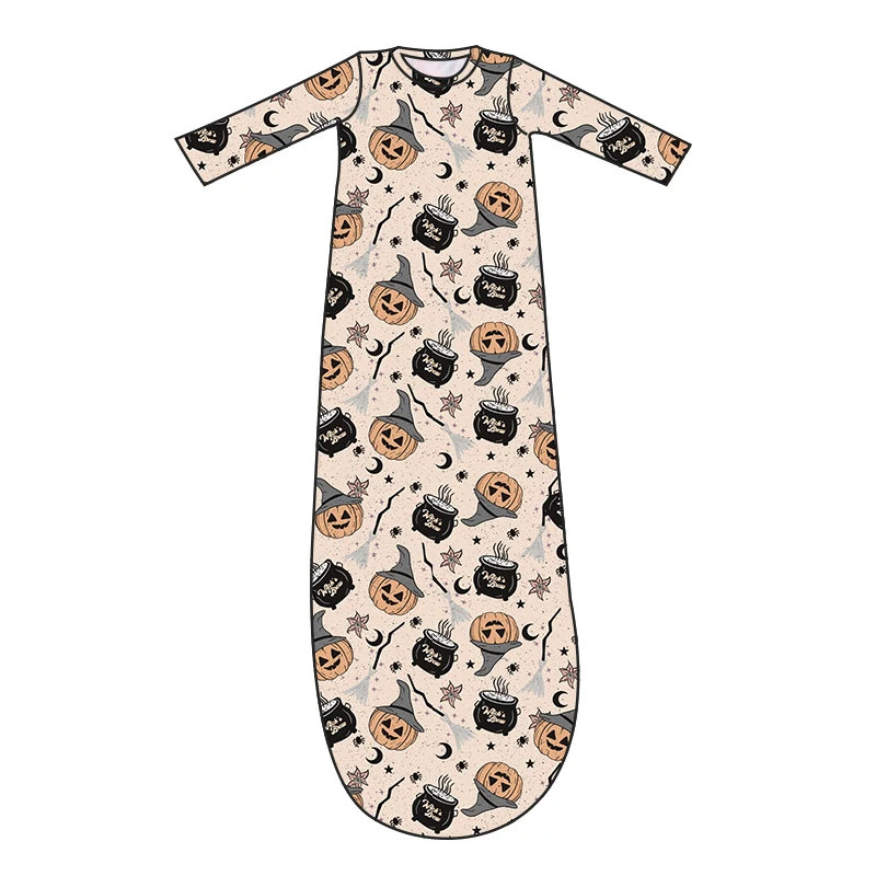 Wholesale toddler bamboo rompers and jumpsuits – cute printed baby pajamas for boys and girls, perfect for retailers seeking eco-friendly babywear.