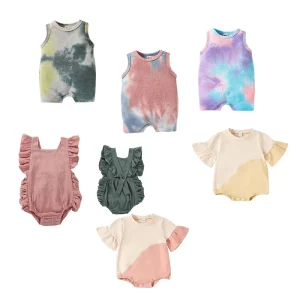 Wholesale 0-16Y Baby Romper Short Sleeve Romper Newborn Baby Girls' Kids Rompers Outfits Jumpsuit Clothes