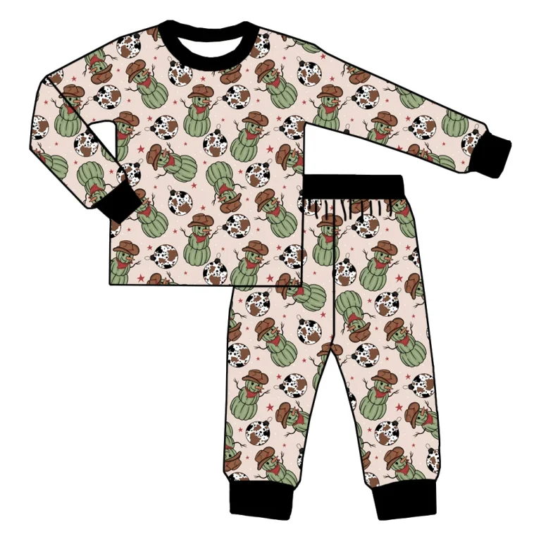 High-Quality Halloween Sets Sleepwear Custom Newborn Pajamas Fiber Baby Wholesale Boys Paj