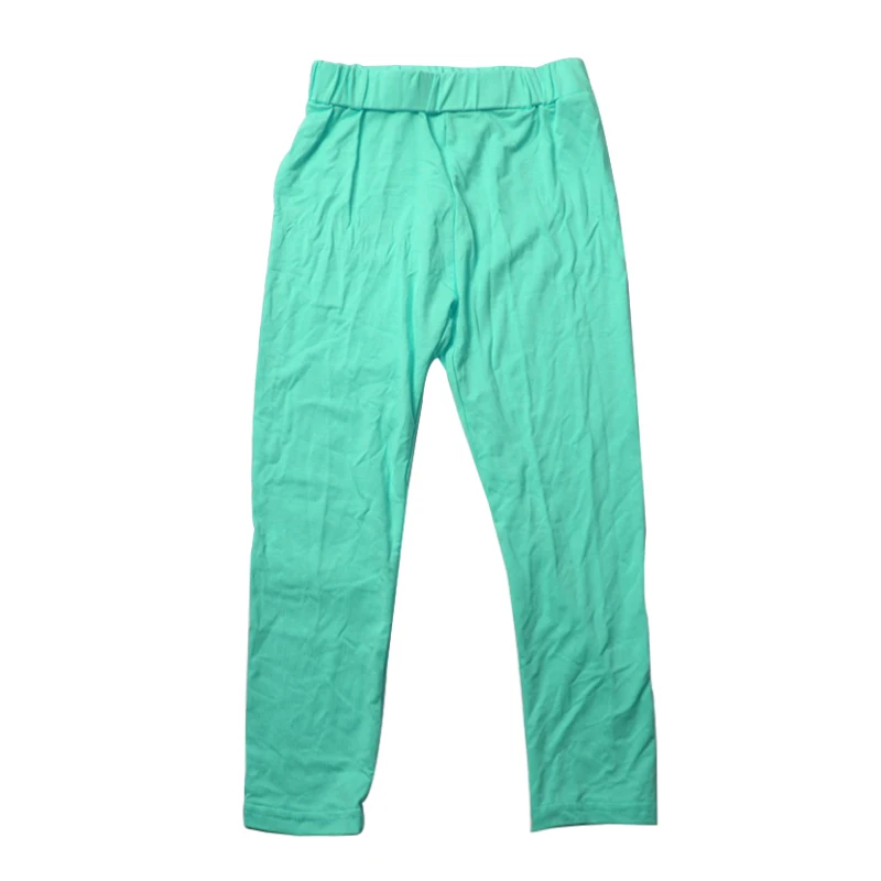 Boutique Kids Girl Long Pants Cotton Fabric Color Optional Leggings for Kids Girl Spring Summer Jogging - Image 3