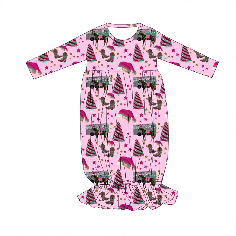Soft bamboo baby pajamas with long sleeves, perfect for newborns and crawling infants. Ideal wholesale sleepwear for retailers seeking premium quality.