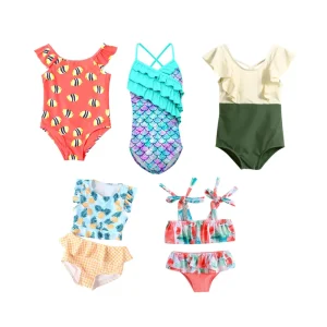 Children's Swimsuit Female 2023 One-piece Cute Baby Little Children's Swimsuit Girls Hot Spring Beach Children's Swimsuit