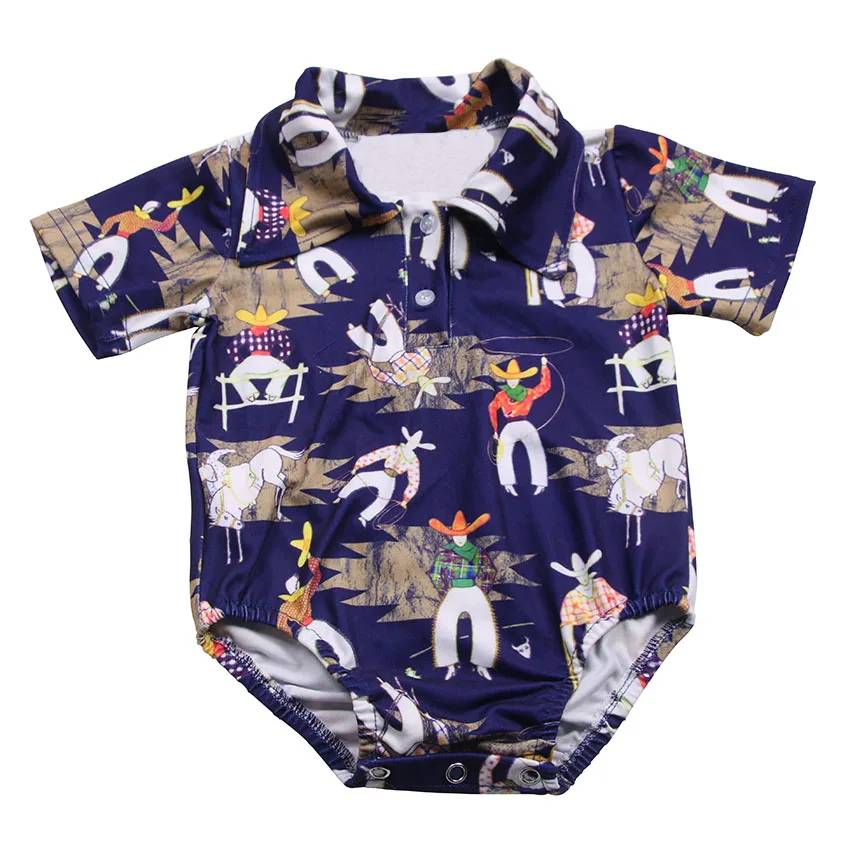 Boys Baby Rompers Summer Polo Shirt Infant Jumpsuit Prints Pattern Girls Clothing Short Sleeve Newborn Baby Clothes - Image 4