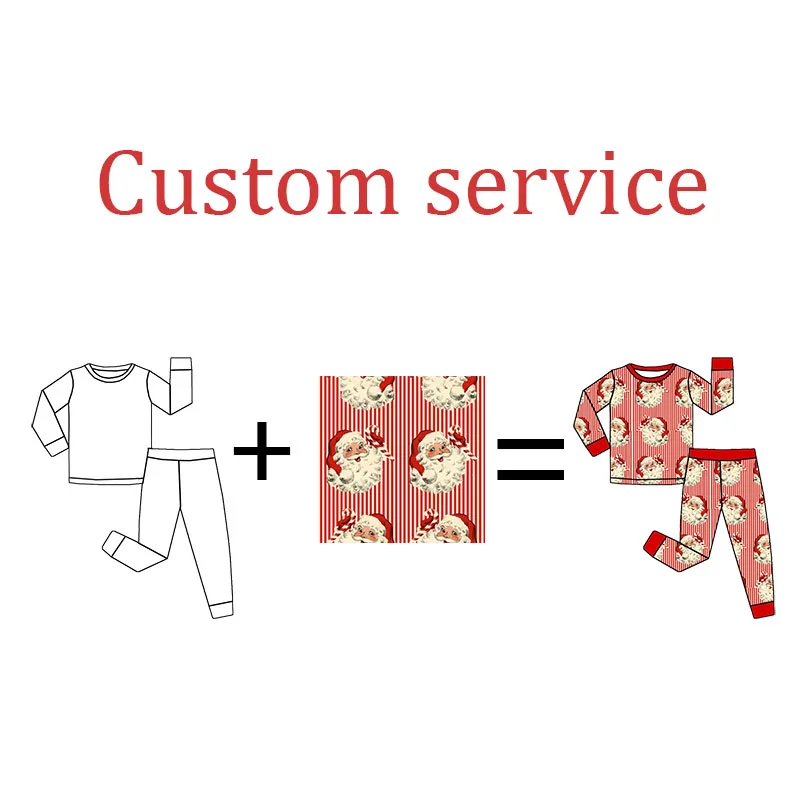 Hot Selling Children Clothing Baby Bamboo Jammies Custom Printed Bamboo Fiber Fabric Soft Home Wear Two Pieces Kids Pjs Sets - Image 6