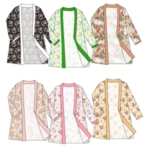 High-quality Christmas-themed Custom-pattern Children's Pajamas, Available in Extra-large Size for Comfortable Sleepwear.