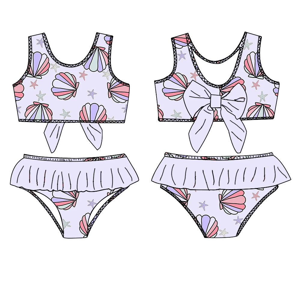 OEM Custom Design Sportswear for Kids Toddlers Cute Summer Casual Style Plus Size Swimwear for Girls Age Group Children Print - Image 6
