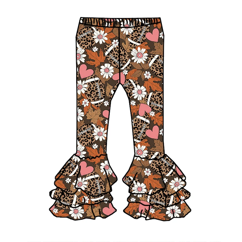 Hot Selling Children Girls Long Pants Fall Kids Soft Leggings Halloween Custom Lovely Girls Ice Leggings - Image 3