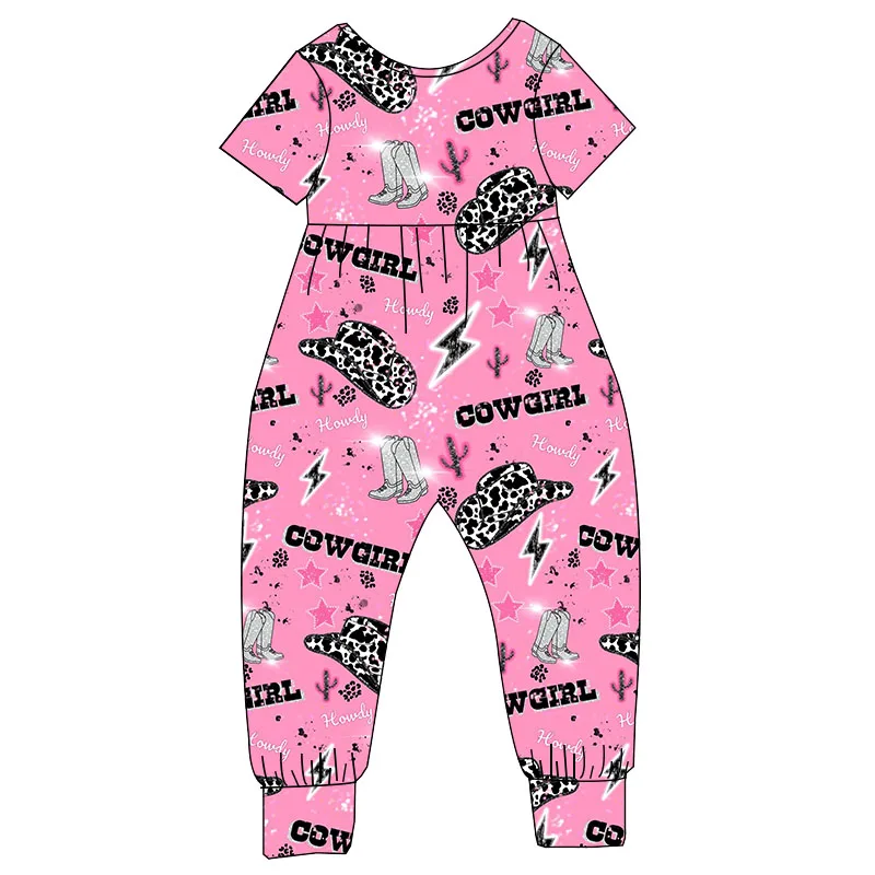 Factory Made Little Girl Short Sleeve Romper Custom Print Soft Fabric Baby Jumpsuit Summer Casual Wear Kids Boutique Clothing - Image 5