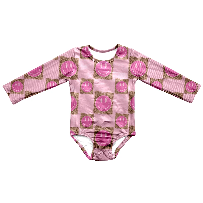 Winter Spring Valentine's Day Long Sleeve Girl Leotard Soft Custom Print Newborn Baby Jumpsuit One Piece Romper - Image 2