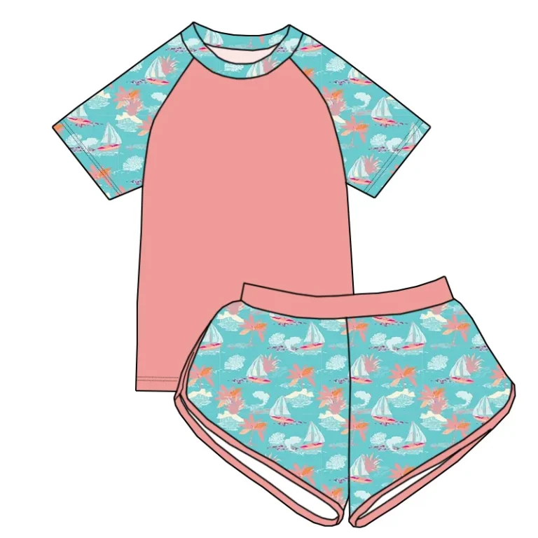 Fast Delivery Girls Girl Pajama Clothingrts Bamboo Dressesbaby Full-Package Production – B