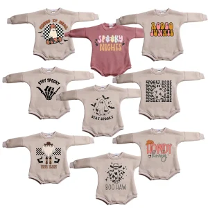 New Arrival Kids Fall Winter Clothing Children Sweatshirt Romper Thick Cotton Fabric Soft Long Sleeve Romper