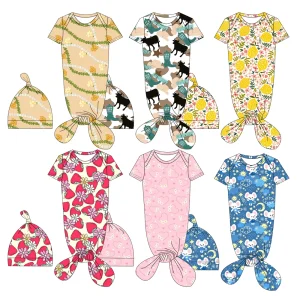 2026 Boutique Summer Baby Short Sleeve Onesie Custom Watermelon Strawberry Cute Pattern Unisex Baby Tights