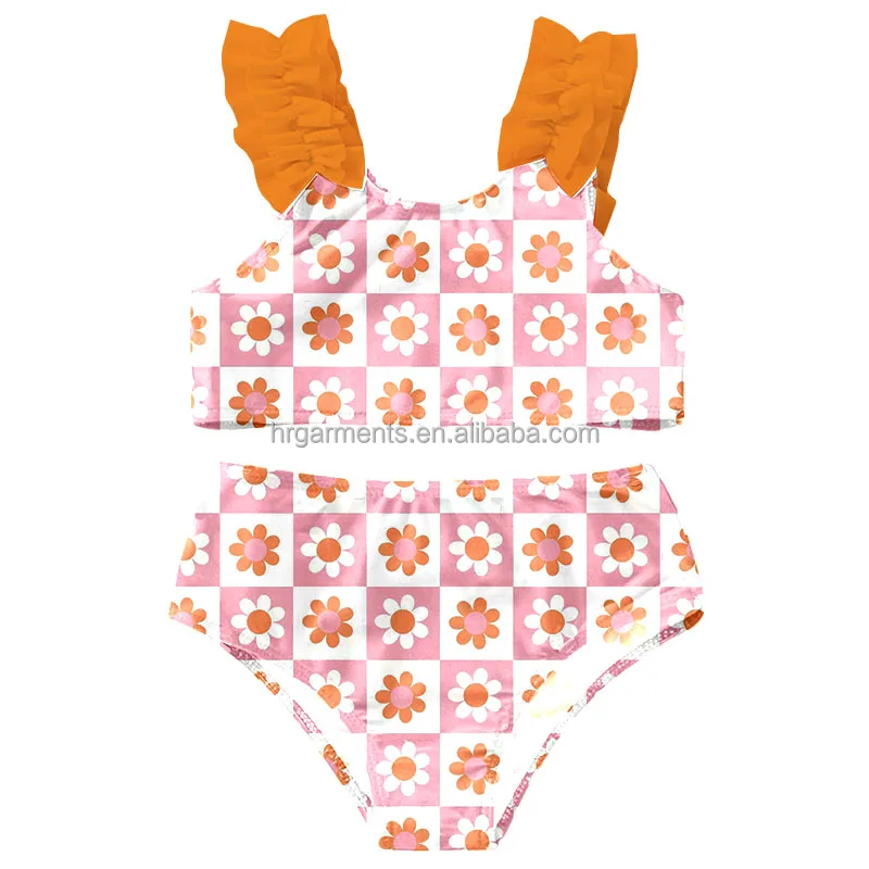 New Arrival Summer Baby Girls Swimsuit Custom Long Sleeve Bathing Suit With Zipper Kids Girls One-Piece Swimming Wear - Image 6