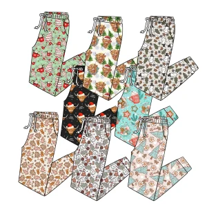 Custom Designed Adult Pajamas Pants Soft Knitted Bamboo Fabric Joggers Casual Style Clothes