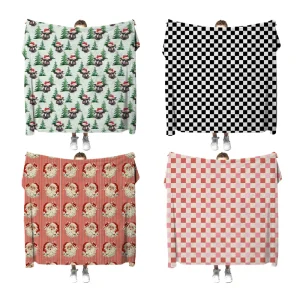 Hot Selling Factory Price Personalized Super Soft Fleece Warm Fabric Blankets for Sofa Bed