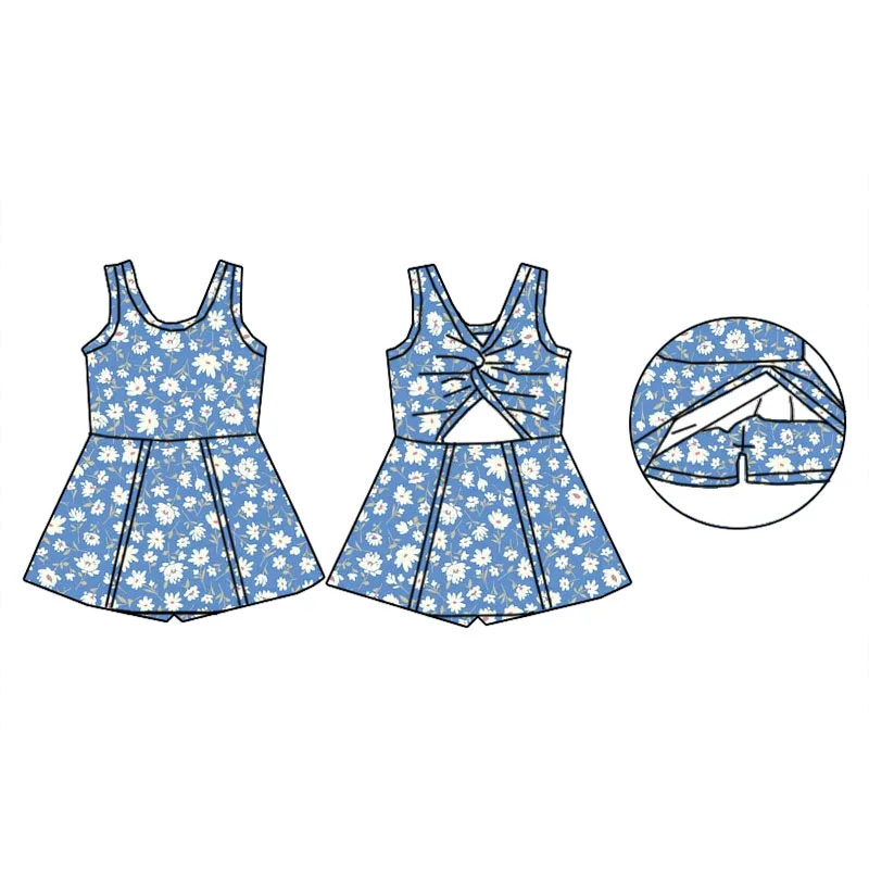 High Quality Custom Printed Summer Sleeveless Swimsuit for Girls Little Girls Beach and Pool Clothing New Kids Clothing - Image 2