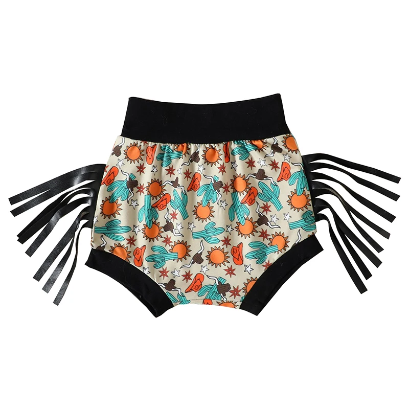 Hot Sale Newborn Baby Bummies High Waist Kids Bummie Milk Silk Soft Fabric Custom Print Summer Girl Short Clothes - Image 4