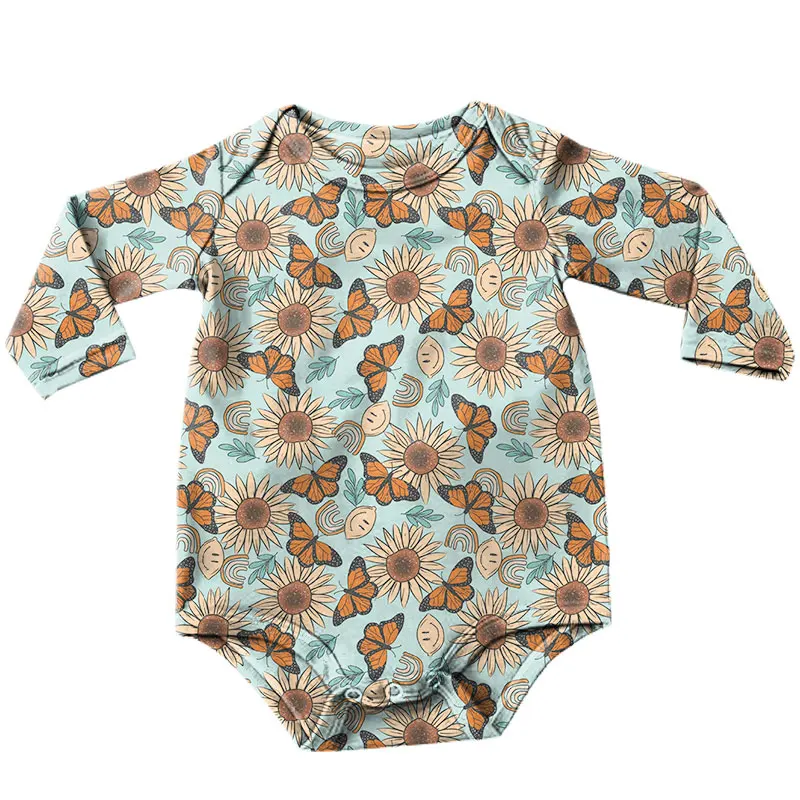 New Arrival Unisex Toddler Baby Boy Girl Long Sleeve Romper Bodysuit Bottom Snap Design Custom Infants Jumpsuit - Image 3