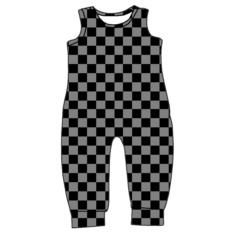 New Arrival Boys Clothing Custom Design Sleeveless Cute Style Stretchy Fabric One Piece tank Boys Romper - Image 4