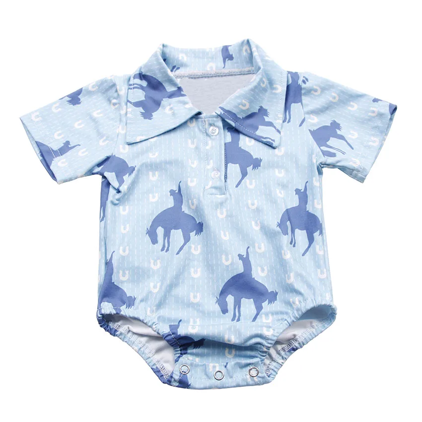 Boys Baby Rompers Summer Polo Shirt Infant Jumpsuit Prints Pattern Girls Clothing Short Sleeve Newborn Baby Clothes - Image 6