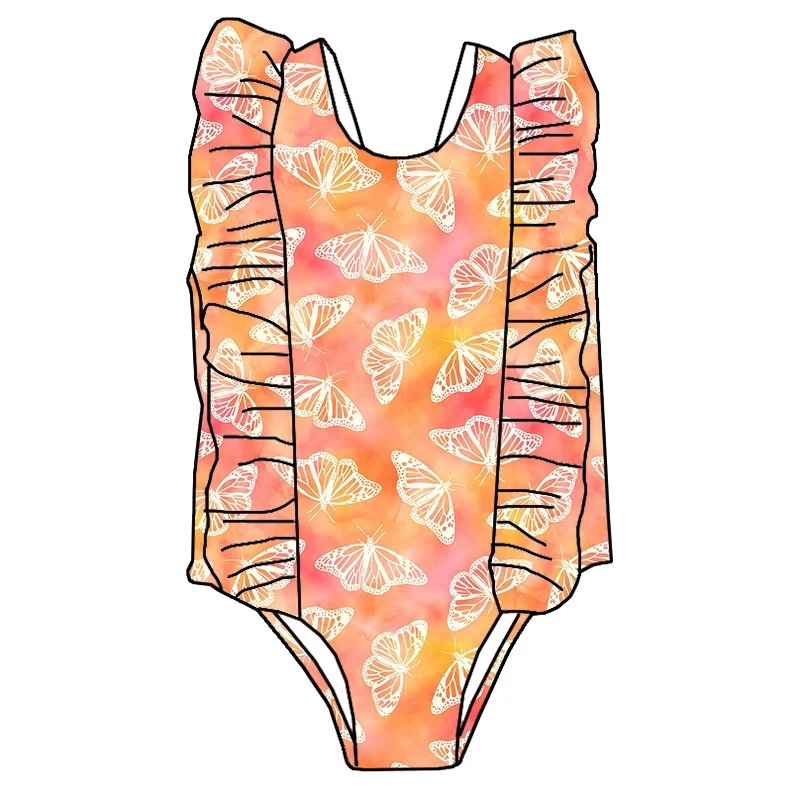 Newest Children Clothing Summer Girl Bikinis Girls One Piece Swimsuit Multi Printing Girl Swimwear - Image 2