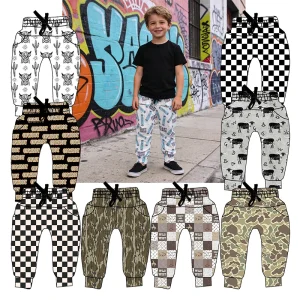 New Arrival Children Day Wear Clothing Soft Fabric Custom Design Long Pants Toddler Boys Harem Joggers