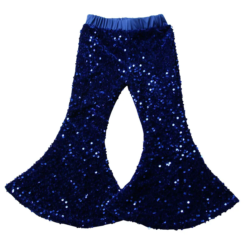 Kids Baby Fashion Sparkle Girl Bell Bottoms Hot Sell Children Sequin Flared Pants - Image 5