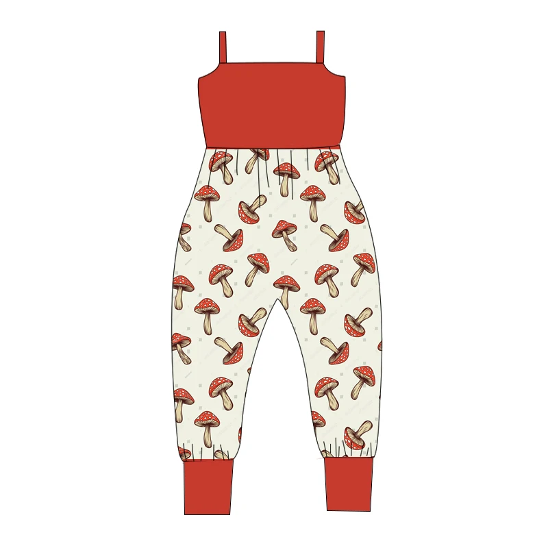 Tank Top Kids Jumpsuits Custom Printings Spring Summer Clothing Soft Cotton Fabric Children Jumpsuit - Image 6