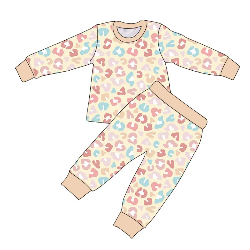 Wholesale bamboo clothing sets for girls – soft, eco-friendly kids' pajamas ideal for retailers seeking sustainable, high-quality apparel.