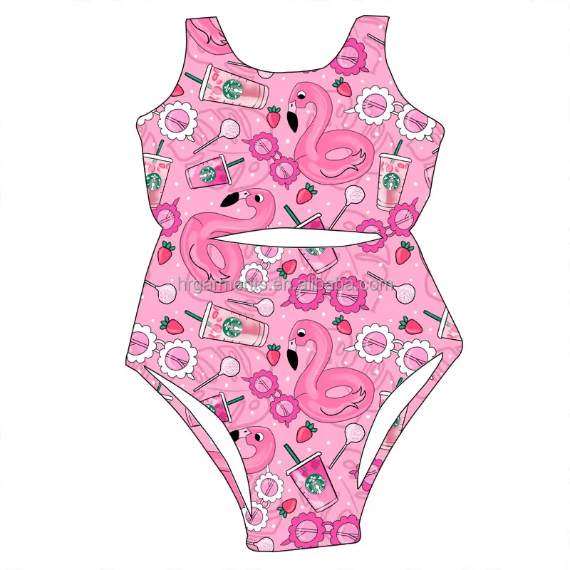 New Arrival Drink Pattern Children Swimwear Comfortable Fabric Newborn Clothing Girl Beachwear - Image 3