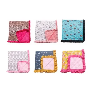 Manufacture Hot Sale Double Layer Super Soft Fleece Kids Blankets & Throws Custom Printed & Design Infants Bed Blankets