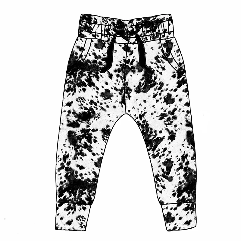 Trendy 2023 Kids Clothing Fall Children Pants Custom Printed Halloween Football Print High Waist Joggers - Image 3