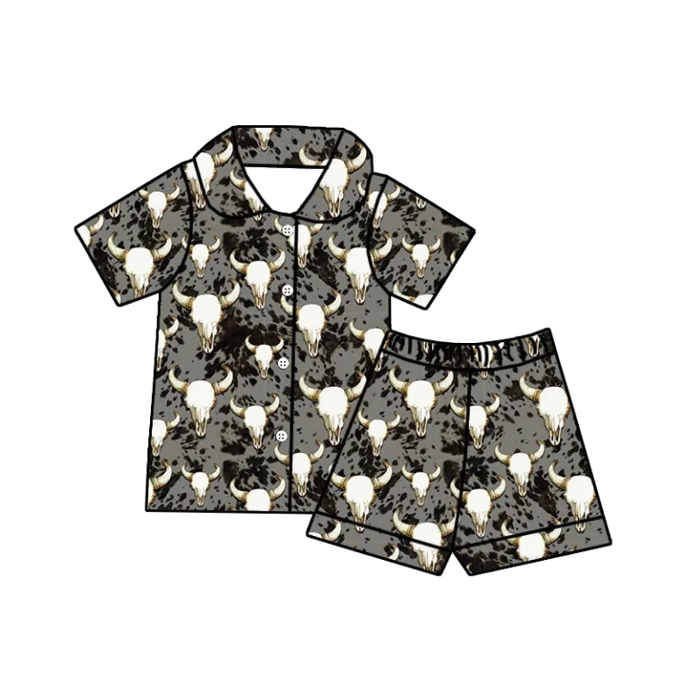 Pajamas Bamboo Print Shell BSCI Audited Factories Supporting Bulk Wholesale DiscountsLow M