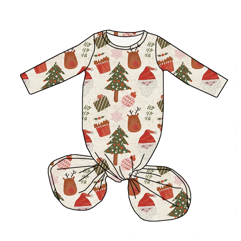 New Arrival Infant Baby Sleeping Bag Long Sleeves Baby Girls Swaddle Wrap Sleep Knot Gown - Image 2