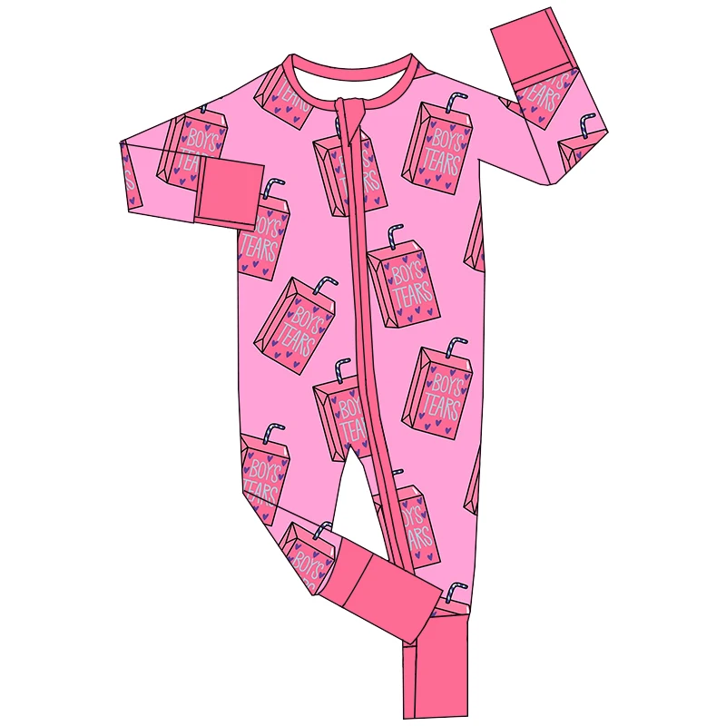 Wholesale bamboo print block pajamas - sustainable, stylish sleepwear for B2B retailers seeking eco-friendly and high-quality apparel solutions.