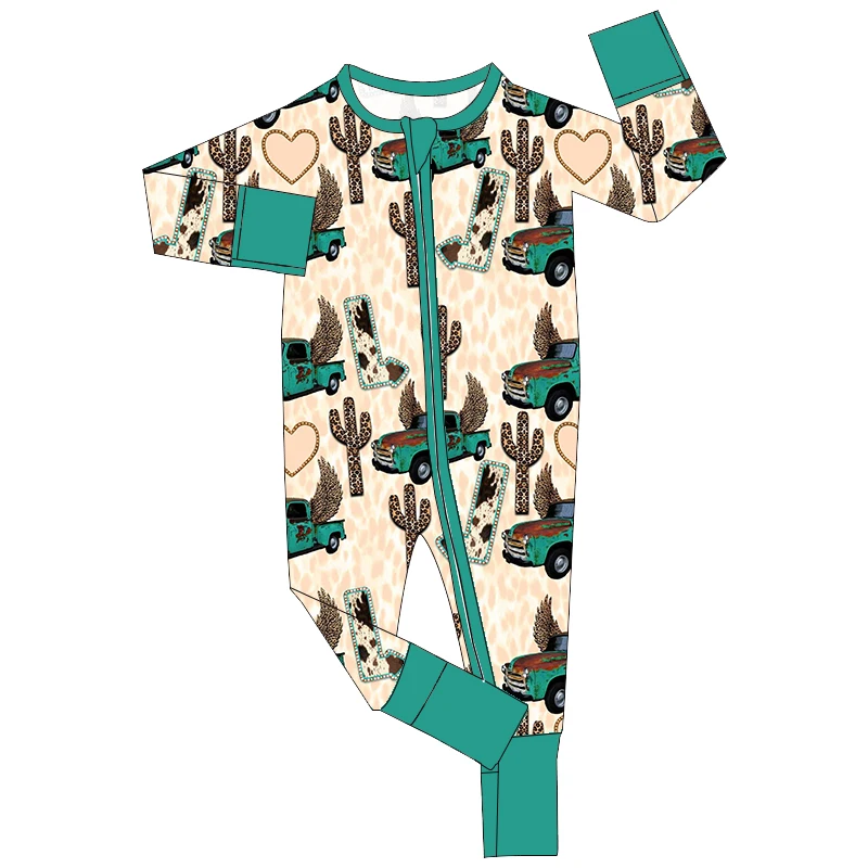 Eco-friendly bamboo pajamas featuring a football design, perfect for B2B wholesalers seeking sustainable and stylish sleepwear for their inventory.