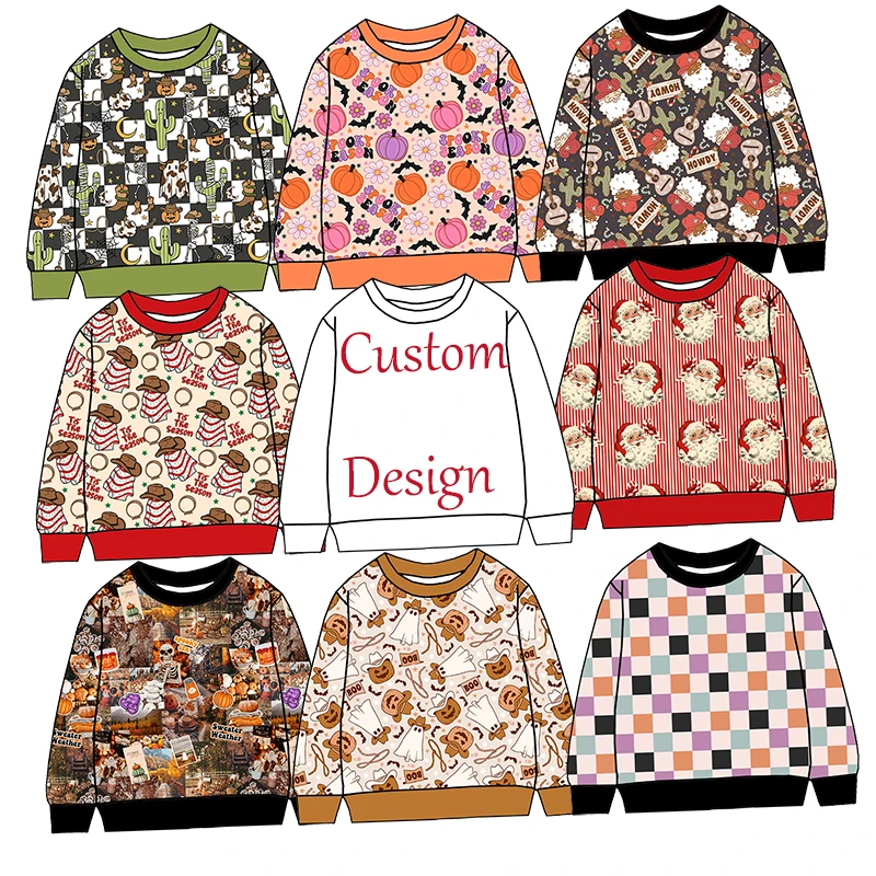 Wholesale Custom Western Cowgirls Printed Soft Fabric One Piece off Shoulder Flutter Sleeve Girls Jumpsuit - Image 3