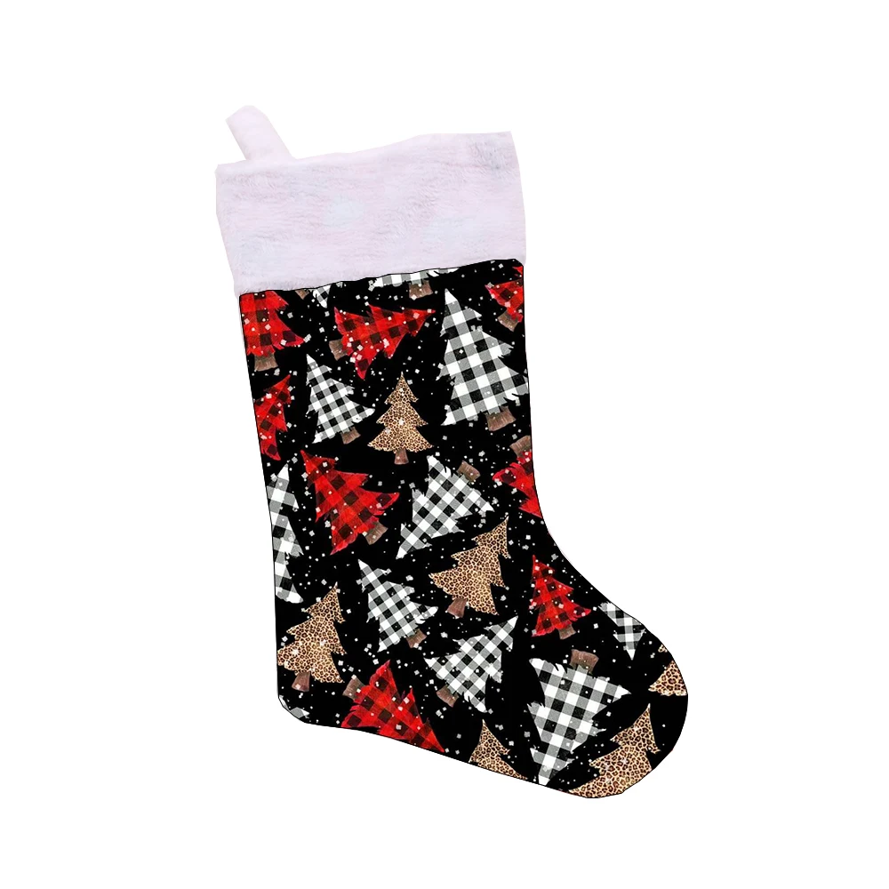 Hot Sale Custom Print Christmas Stocking Kids Christmas Tree Hangings Socks Gift Package Christmas Decorative Socks - Image 6