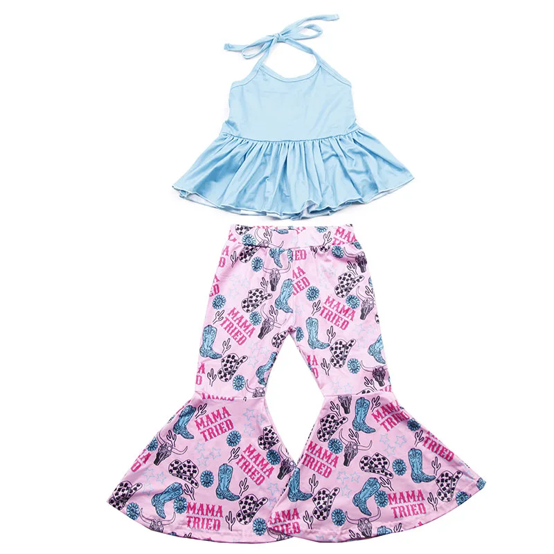 Eco-friendly bamboo kids' RTS summer sets in vibrant colors, perfect for B2B wholesale buyers seeking sustainable and stylish children's apparel.