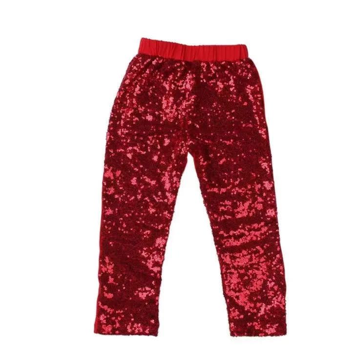 Hot Sale Candy Color Girl Sequin Pants Skin Protection Soft Lining Fashion Keep Warm Pants - Image 2