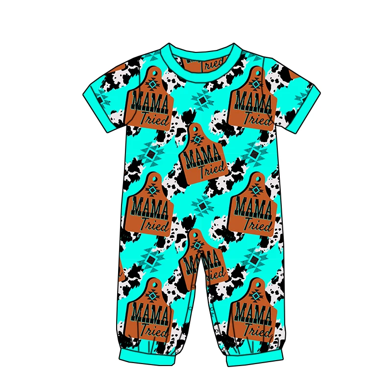 Newly Arrived Children's Short-sleeved Custom-patterned Jumpsuit Clothing with Comfortable Fabric - Newborn's Clothing - Image 4