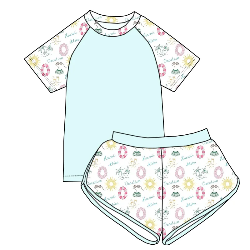 Adorable toddler girl pajamas in soft, high-quality fabric, ideal for B2B wholesale buyers seeking trendy, comfortable sleepwear for kids.