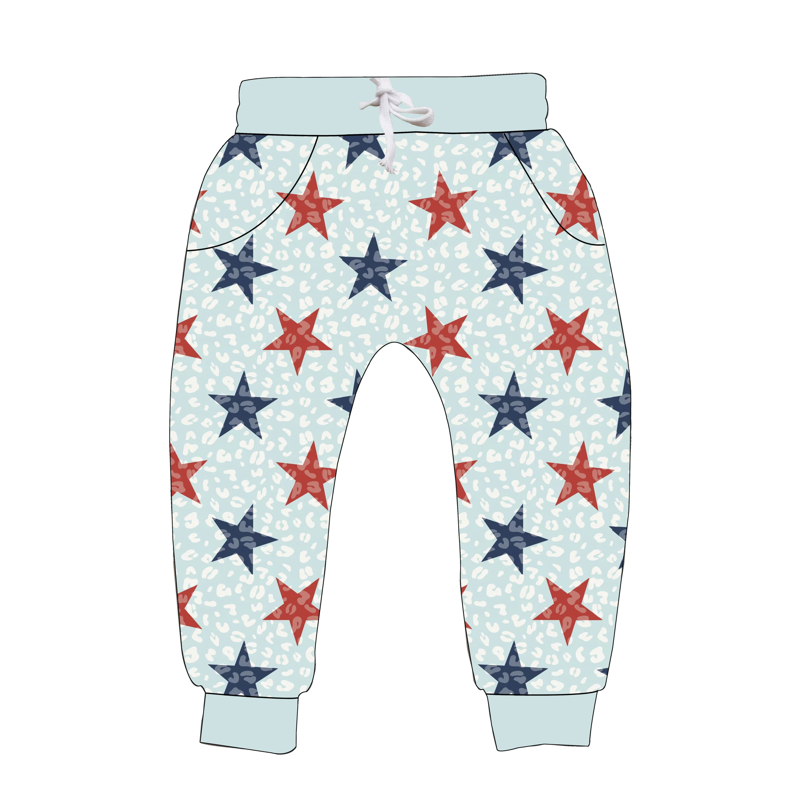 Toddler Boys Printed Jogger Pants Casual Hip Hop Track Pants with Drawstring Waist Kids Comfortable Pants for Outdoor&Daily Play - Image 6