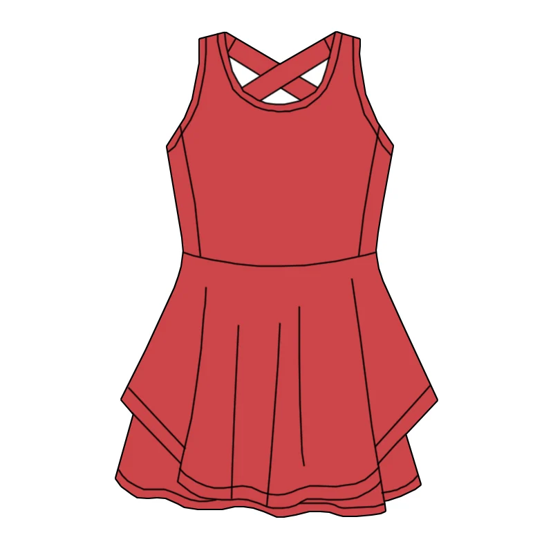 New Arrivals of Summer Sleeveless Dress for Girls, Custom-made in Various Colors, Suitable for Sports, Tennis and Yoga. - Image 6