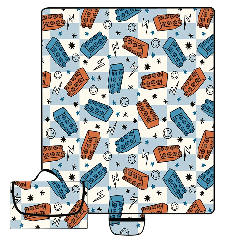 New Arrival Custom Print Oxford Fabric Outdoor Picnic Mat Portable Camping Waterproof Picnic Mat - Image 6