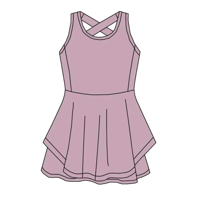 New Arrivals of Summer Sleeveless Dress for Girls, Custom-made in Various Colors, Suitable for Sports, Tennis and Yoga. - Image 5